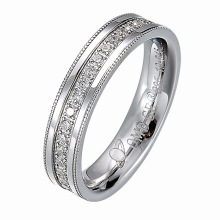 White Gold Plating 925 Silver Jewelry Sterling Silver Couple Rings